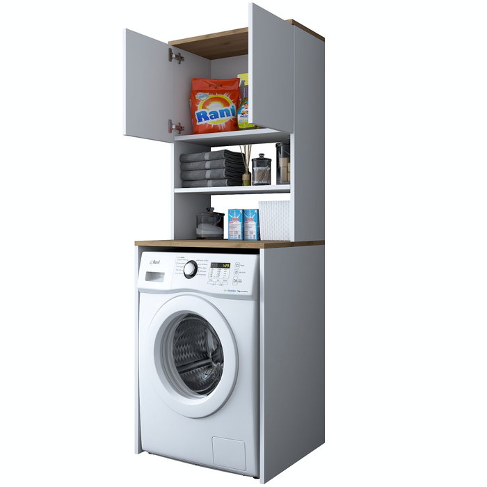 Hanah Home Armario para Lavadora KD101 - 1950 - Walnut
